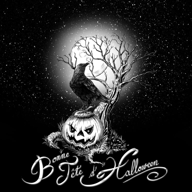 Illustration d'halloween réalisée sur CSP
